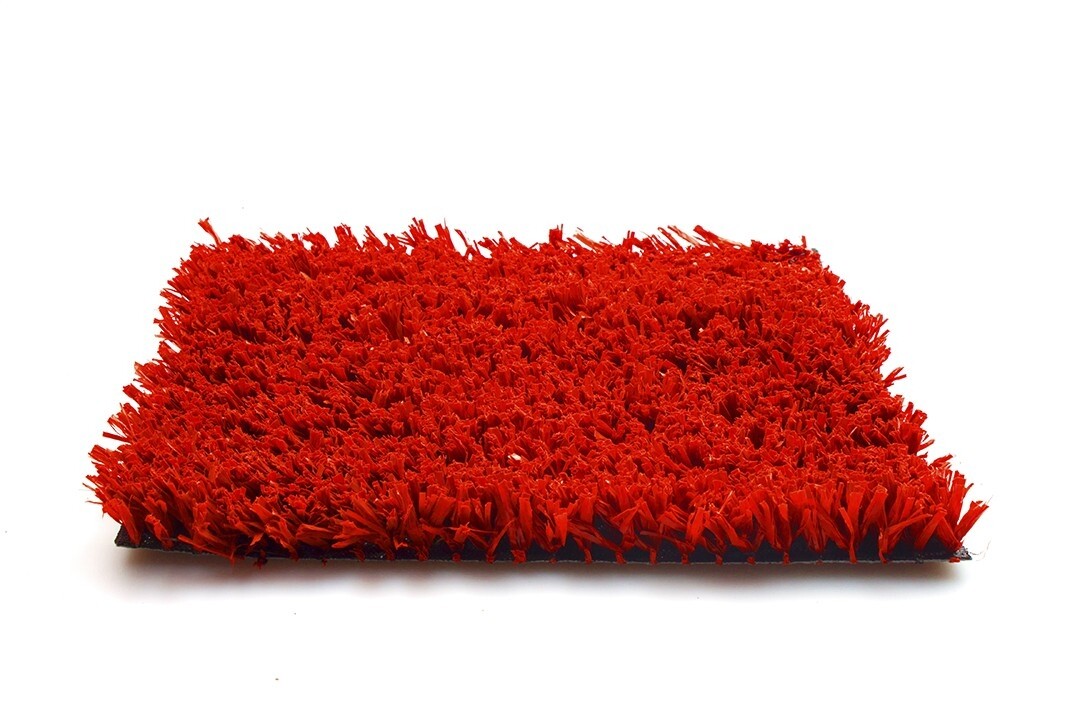 Kunstgras Playgrass - Speelvelden - 10 Kleuren - 24 mm Poolhoogte - Rood product afbeelding