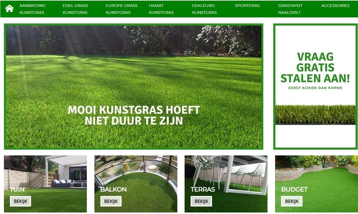 zoekfuncties kunstgrasdirect